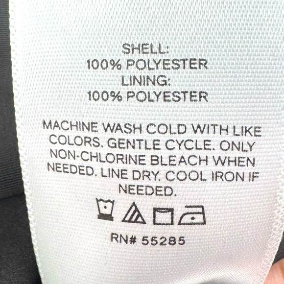 Express Black Square Neck Ruffle Sleeve Peplum Babydoll Top Women's XS Blouse - Picture 5 of 5